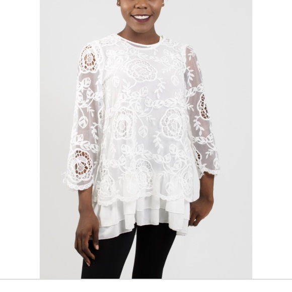 White lace tunic Clearance